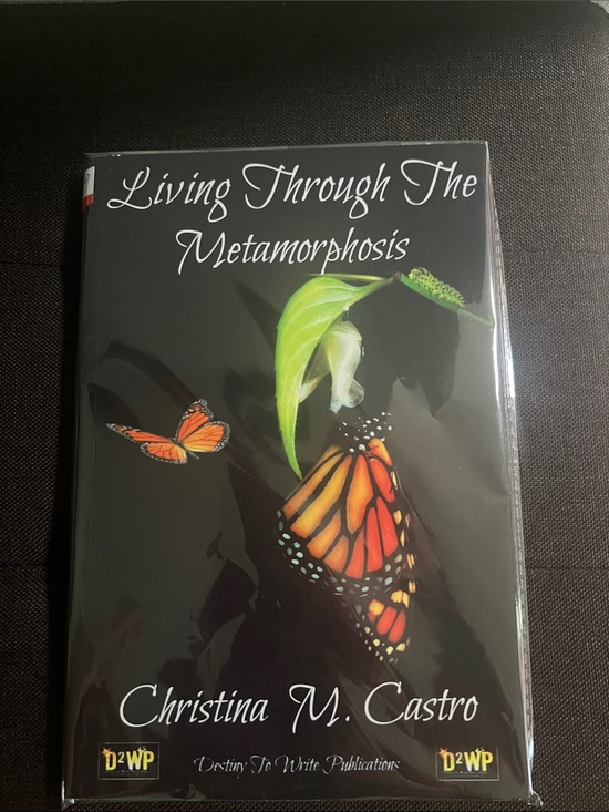 Author Christina M Castro / D2WP Other - #2879* Living Through The Metamorphosis Black & Orange Cover